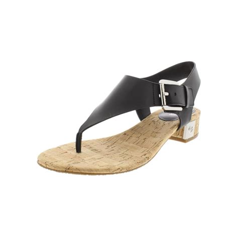 michael kors womens london leather t-strap thong sandals|Michael Kors sandals women sale.